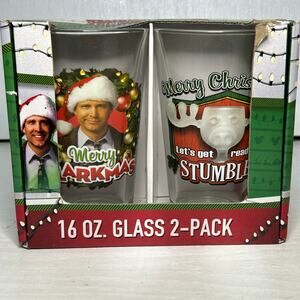 iCup Christmas Vacation 16oz Pint Glass 2 Pack New
